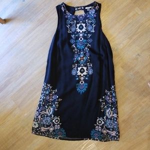 Open back black UO dress